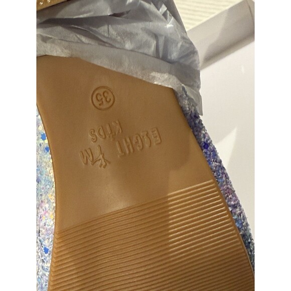 EIGHT KM Big Girls High Heel Dress Shoes Mary Jane Princess Pump Spark Size 35 - Picture 8 of 12